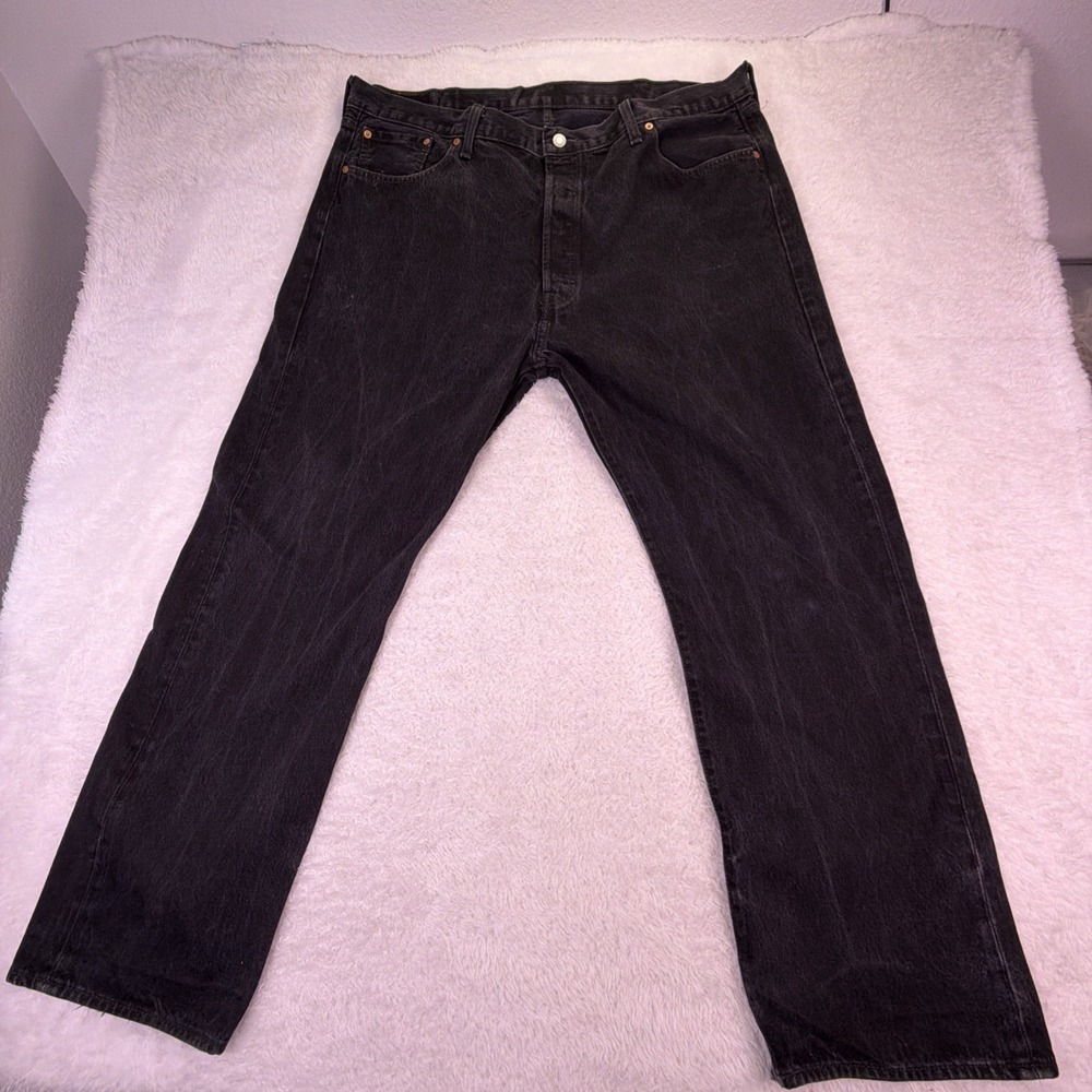 VTG Levi's 501 Button Fly Jeans Men's 44x30 (tag: 44x32) Straight Leg Distressed